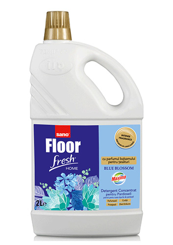 Detergent pentru pardoseli Sano Fresh Floor Blue Blossom, 2l