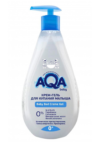 Cremă-gel de baie pentru bebeluș AQA Baby, 250 ml