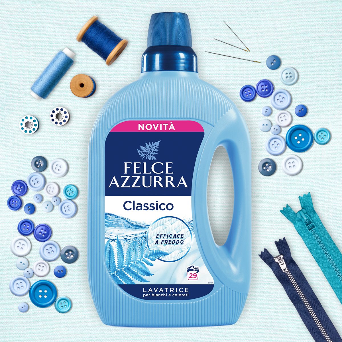 Detergent lichid Classico Felce Azzurra ,1,59 l
