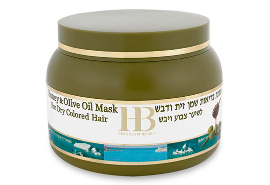Mască cu ulei de măsline și miere pentru părul uscat/vopsit Health&Beauty, 250 ml