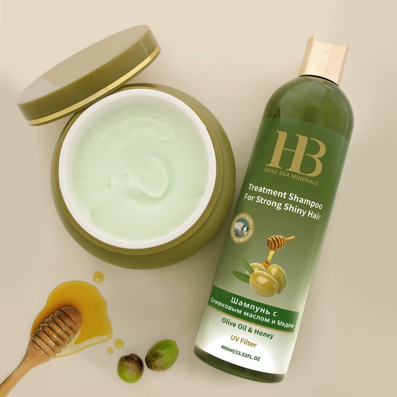 Șampon fortifiant pentru părul uscat/casant cu ulei de măsline și miere Health&Beauty, 400 ml