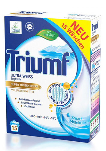 Detergent pudră de rufeTriumf White 900 g