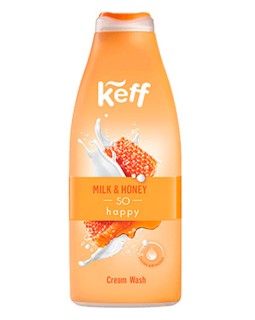 Gel cremos de duș KEFF Milk&Honey, 700 ml