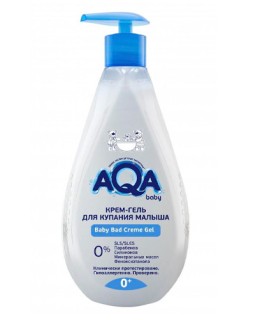 Cremă-gel de baie pentru bebeluș AQA Bab, 250 ml