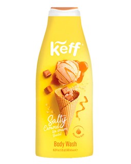 Gel cremos de duș KEFF cu aromă de Salty Caramel, 700 ml