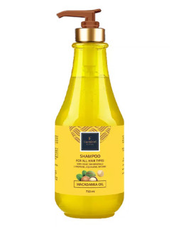 Șampon pentru toate tipurile de păr cu ulei de Macadamia și minerale din Marea Moartă Famirel, 750 ml