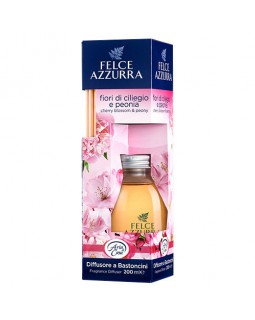 Difuzor de aromă cu bețișoare Cherry Blossoms Felce Azzurra, 200 ml