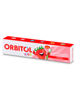 Pastă de dinți pentru copii cu gust de căpșuni Orbitol, 145 g
