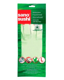 Mănuși de cauciuc Sano Sushi Aloe (mărime L), 1 pereche