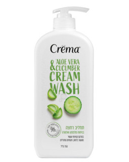Gel cremos de duș Crema Aloe Vera & Cucumber, 750 ml