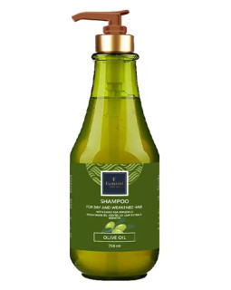 Увлажняющий шампунь для сухих и ослабленных волос с центеллой, кератином с оливковым маслом и минералами Мертвого моря Famirel, 750 мл
