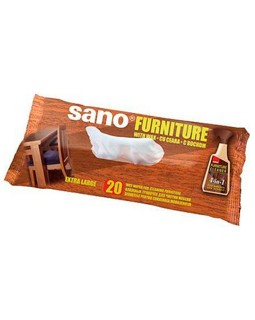 Влажные салфетки для мебели SANO FURNITURE, 20 шт
