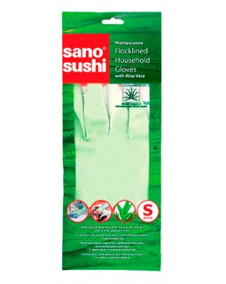 Mănuși de cauciuc Sano Sushi Aloe (mărime S), 1 pereche
