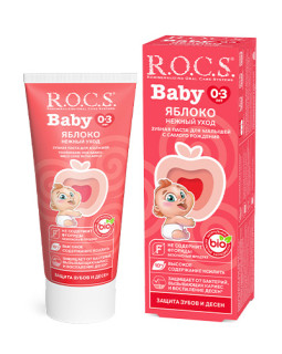 Pastă de dinți R.O.C.S. Baby  Măr (0-3 ani), 45 g