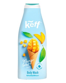 Gel cremos de duș KEFF cu aromă de Mango Sorbet, 700 ml