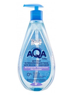 Spumă de duș relaxantă cu lavandă AQA Baby, 400 ml