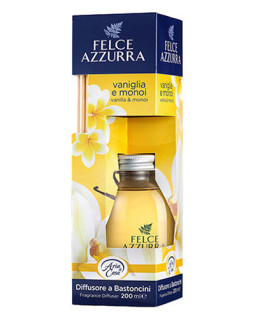 Difuzor de parfum cu bețișoare Vanilla & Manoi Felce Azzurra, 200 ml
