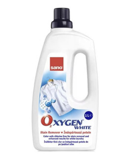 Soluție pentru îndepărtarea petelor Sano Oxygen White gel, 1 l