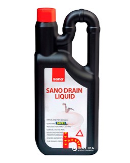 Soluție pentru desfundat țevi SANO DRAIN, 1 l