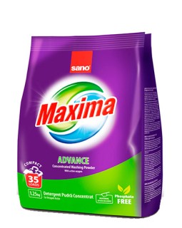 Detergent pudră de rufe  Sano Maxima ADVANCE, 1.25 kg