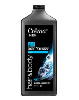 Шампунь+Гель для душа с витамином E Crema Men, 700 мл