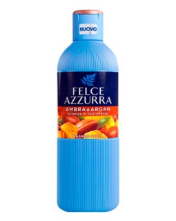 Gel de duș Amber & Argan Felce Azzurra, 650 ml