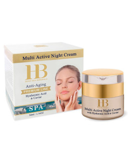 Cremă pentru față de noapte, multi-activă cu acid hialuronic Health&Beauty, 50 ml