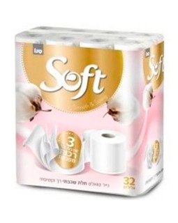 Туалетная бумага Soft, 32 рулона