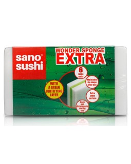 Чудо-губка Sano Sushi Wonder, 6 шт