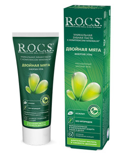 Pastă de dinți R.O.C.S. Mintă Dublă , 74 g