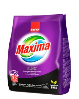 Стиральный порошок для темных вещей Sano Maxima BLACK, 1,25 кг