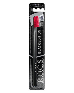 Periuță de dinți R.O.C.S. Black Edition Classic duritate medie