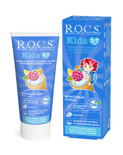 Pastă de dinți R.O.C.S. Kids Con cu fructe (3-7 ani), 45 g