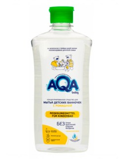 Концентрированное средство для мытья ванночек с ромашкой  AQA Baby, 500 мл